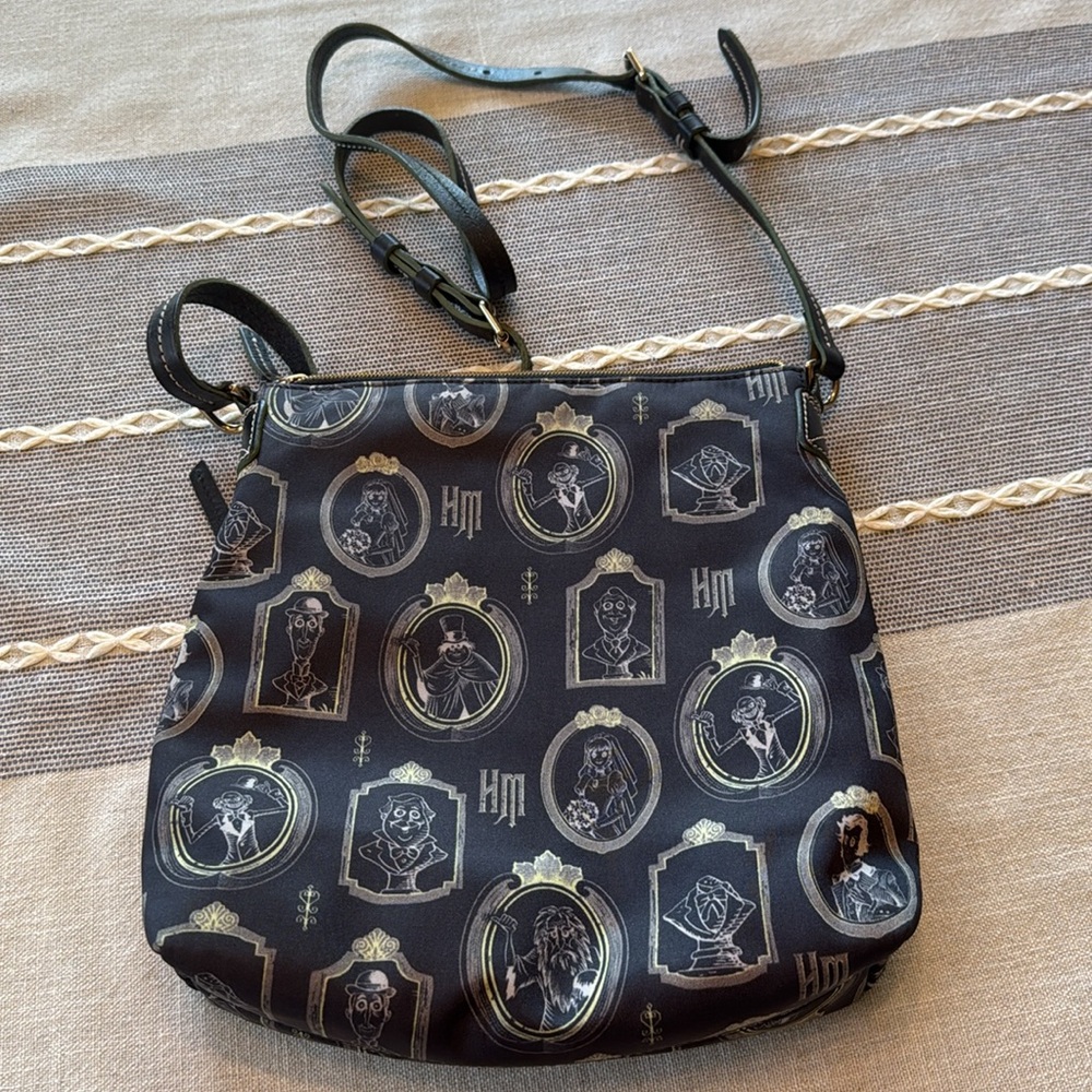 Disney X Dooney & Bourke Haunted Mansion Portraits NylonCrossbody Bag - Picture 2 of 14